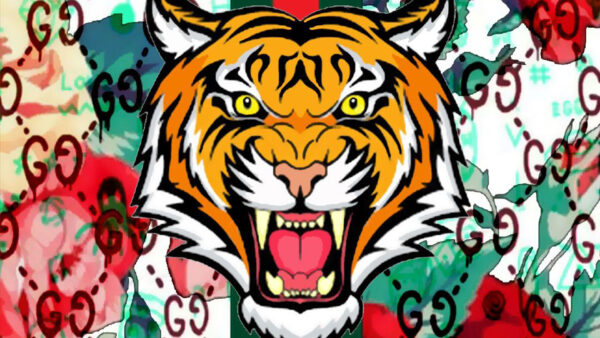Wallpaper Yellow, With, Face, Tiger, Eyes, Gucci, Desktop, Angry
