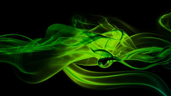 Wallpaper Smoke, Aesthetic, Green, Dark, Black, Background