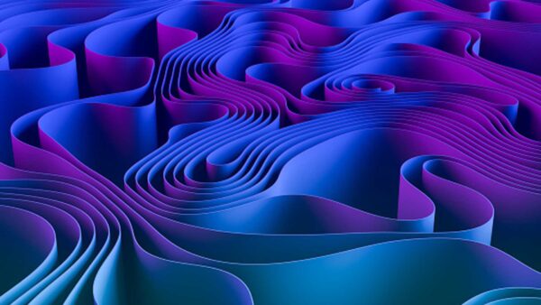 Wallpaper Wavy, Lines, Shade, Pattern, Abstraction, Abstract, Art, Purple