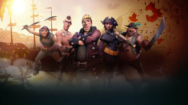 Wallpaper Sparrow, Sea, Thieves, Joshamee, Gibbs, Jack