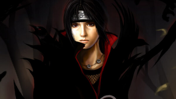Wallpaper Naruto, Uchiha, With, Itachi, Dress, Black, Dark, Background