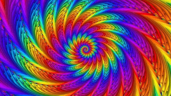 Wallpaper Shapes, Trippy, Rainbow, Colorful, Lines, Pattern, Spiral