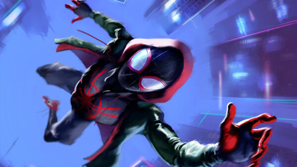 Wallpaper Spider-man, Spider-Verse, Miles, Morales, The, Into