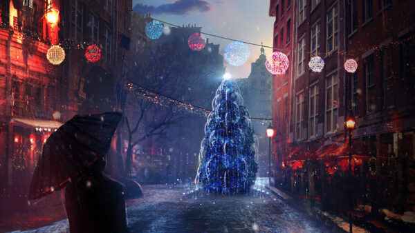 Wallpaper Christmas, Eve, Lights
