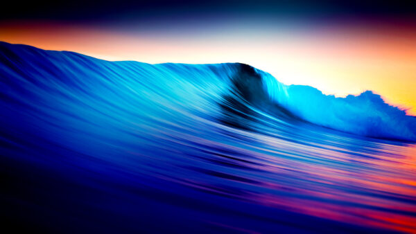 Wallpaper Waves, Rolling, Neon