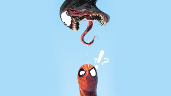 Wallpaper Artwork, Minimal, Spider-man, Venom