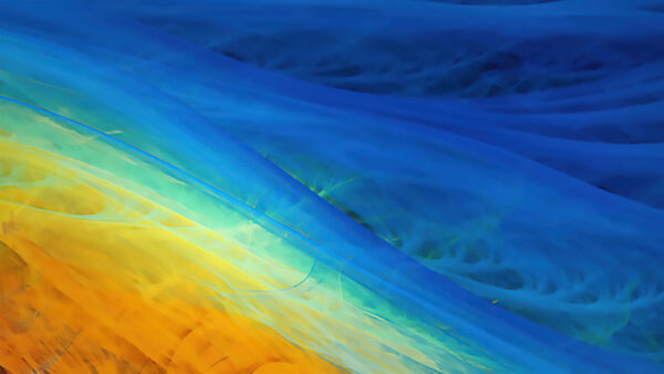 Wallpaper Painting, Desktop, Blue, Yellow, And, Mobile, Color, Abstract