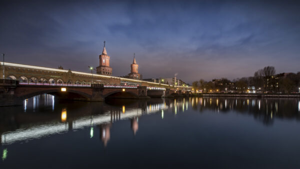 Wallpaper Bridge, Travel, Oberbaum, Desktop, Above, Germany, Berlin, Mobile, With, Reflection, River