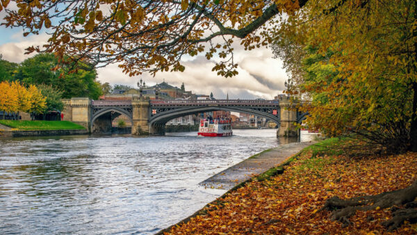 Wallpaper Travel, Britain, River, Fall