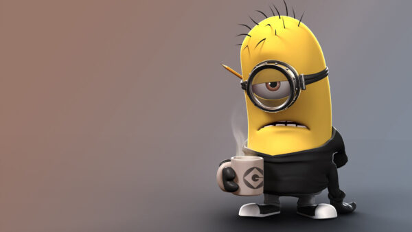 Wallpaper Cup, One, Eye, Minions, With
