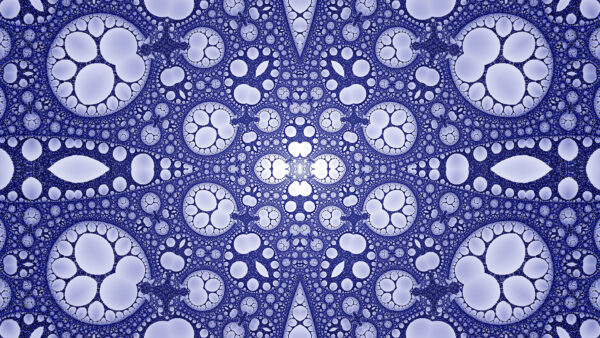 Wallpaper Abstract, Light, Purple, Fractal, Shapes, Circles