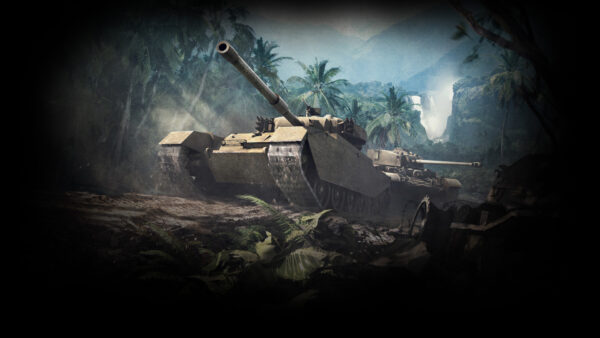 Wallpaper Mountain, Games, World, Background, Desktop, With, Tanks, Trees, And