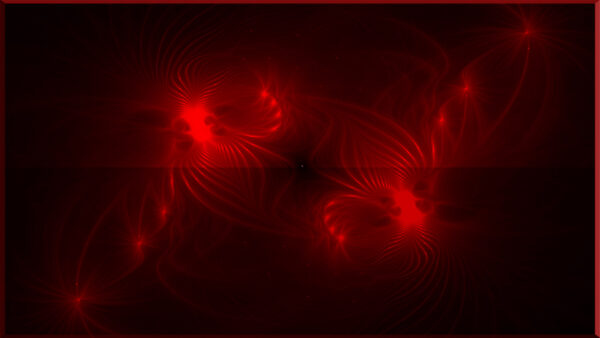Wallpaper Fractal, Line, Glare, Abstract, Red, Shapes