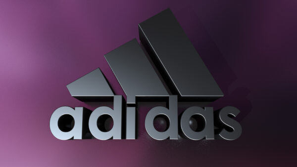 Wallpaper Digital, Logo, Adidas, Purple, CGI, Black, Art, Background