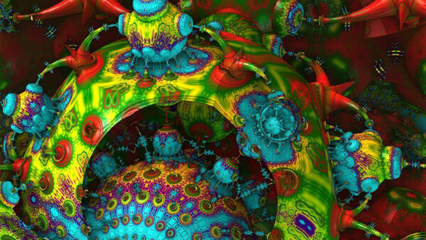 Wallpaper Shapes, Colorful, Pattern, Trippy, Art