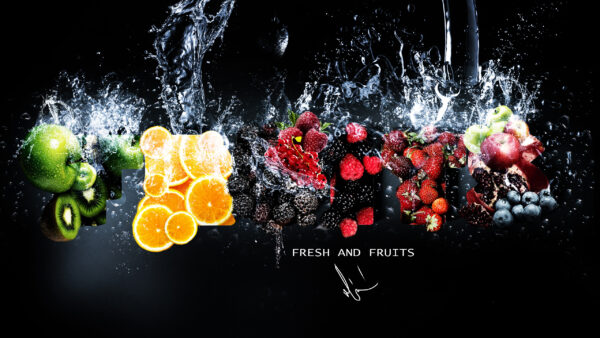 Wallpaper Fruits, Fresh
