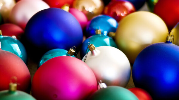 Wallpaper Balls, Christmas, Decoration