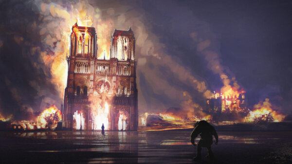 Wallpaper Dame, Notre, Desktop, Travel, Paris, France, Art, Fire