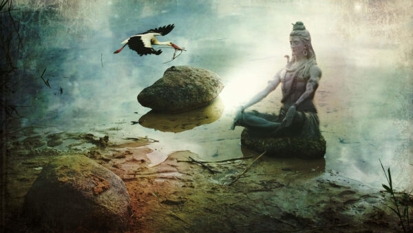 Wallpaper Shiva, Bholenath, Statue, Body, Water