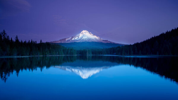 Wallpaper Mountain, Canada, With, Water, Blue, Reflection