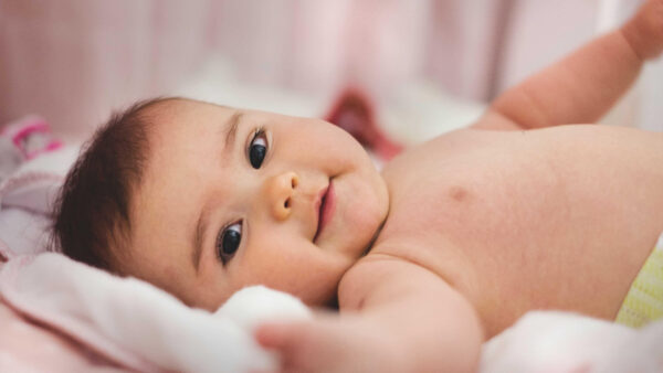 Wallpaper Child, Down, Baby, Cloth, Cute, Pink, Lying