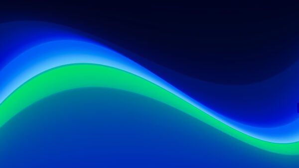 Wallpaper Abstraction, Abstract, Desktop, Mobile, Lines, Green, Wavy, Blue, Neon