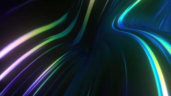 Wallpaper Colorful, Lines, Abstraction, Glare, Flow, Desktop, Mobile, Abstract