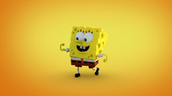 Wallpaper Face, With, TIE, Square, Spongbob, Red