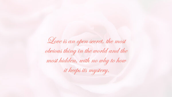Wallpaper Thing, And, Love, World, The, Obvious, Secret, Hidden, Most, Quotes, Open