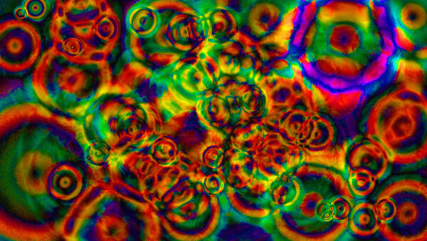 Wallpaper Colorful, Trippy, Bubbles, Round
