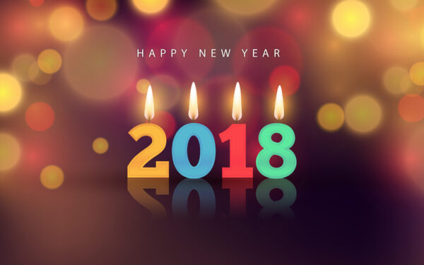 Wallpaper New, Year, 2018