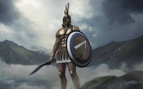 Wallpaper Total, King, War, Arena, Leonidas