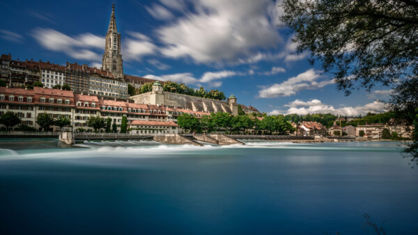 Wallpaper Desktop, Bern, Switzerland, River, Travel