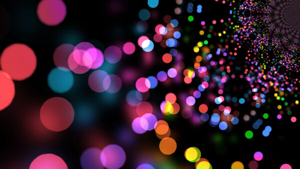 Wallpaper Bokeh, Round, Abstract, Mobile, Desktop, Light, Background, Colorful