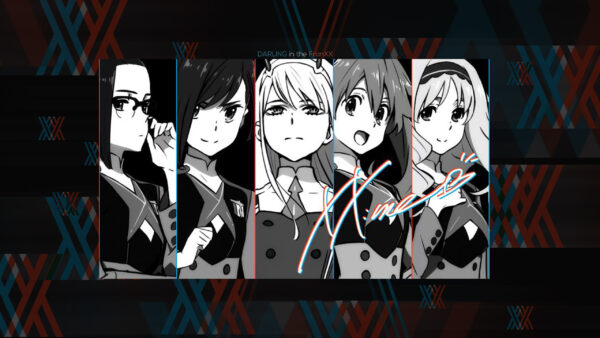 Wallpaper Miku, Two, Ikuno, FranXX, Background, With, And, Darling, Anime, Kokoro, Ichigo, Zero, Hiro, Black, The