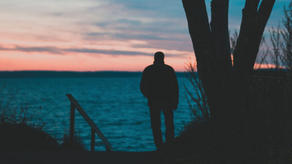 Wallpaper Sad, Man, Background, Standing, Lonely, Silhouette