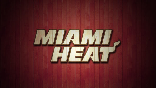 Wallpaper Basketball, Background, Sports, Red, Miami, Logo, Heat, Desktop