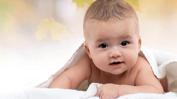 Wallpaper Background, Lying, Baby, Cute, Down, White, Desktop, Covered, Towel, With