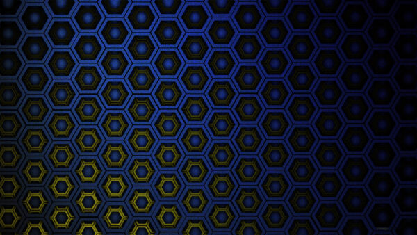 Wallpaper Pattern, Hexagon, Artistic, Abstract, Blue