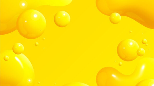 Wallpaper Background, Bubbles, Yellow, Liquid