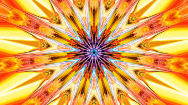 Wallpaper Yellow, Artistic, Digital, Orange, Kaleidoscope, Art, Desktop, And, Colors, Abstract