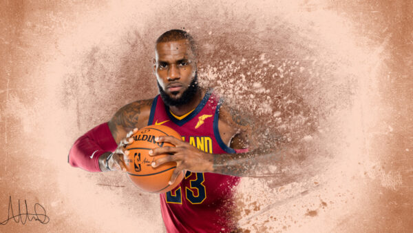 Wallpaper Basketball, James, Holding, Red, Sports, Dress, Wearing, Lebron, Desktop, Two, Hands