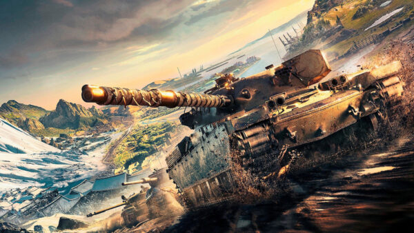 Wallpaper Desktop, Tanks, World, Cloudy, And, Sky, Games, Water, Background, With