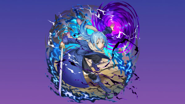 Wallpaper Background, Rimuru, Shitara, Tempest, Slime, Purple, Tensei