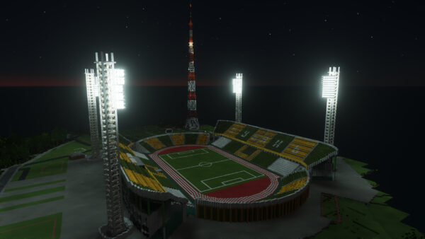 Wallpaper Stadium, Minecraft, Football