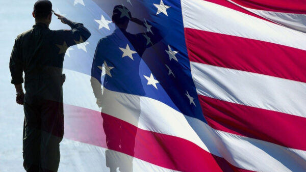 Wallpaper Veterans, Day, Flag, American, Salute, Soldier