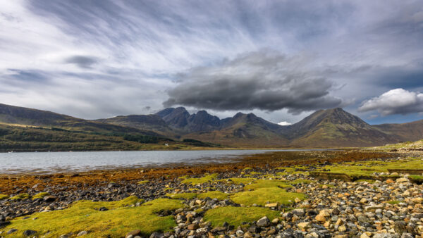 Wallpaper Wallpaper, Pc, Free, Landscape, Peaks, Phone, Desktop, Download, Stones, Mountains, Mobile, Nature, River, 4k, Coast