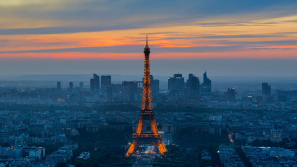 Wallpaper And, Travel, Sky, Paris, Cloudy, Tower, Background, With, Eiffel, Aerial, Desktop, City, View