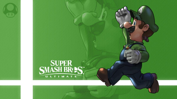 Wallpaper Smash, Games, Green, With, Bros, Super, Ultimate, Background, Luigi