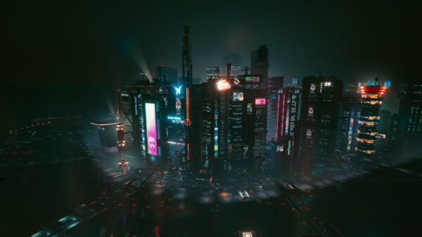 Wallpaper Cityscape, Cyberpunk, 2077